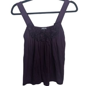 Express Dark Purple Flowy Top XS 💜🌸